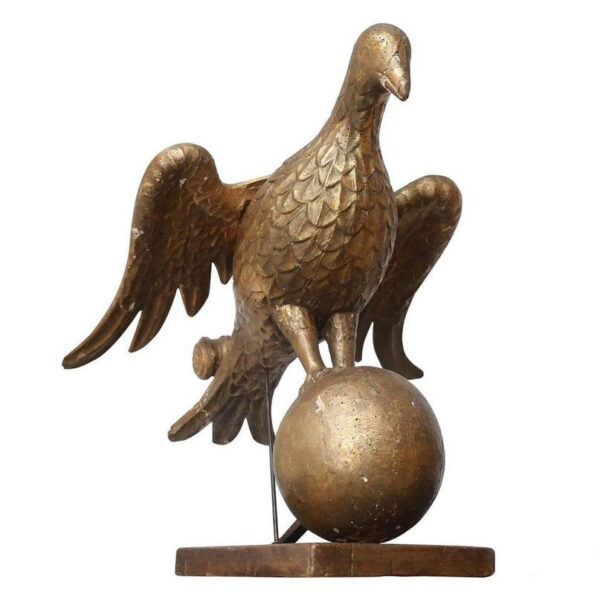 Early Giltwood Bookstand Carved as Dove