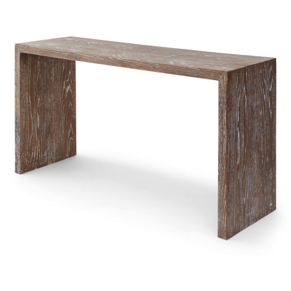 Mid-Century Cerused Oak Console