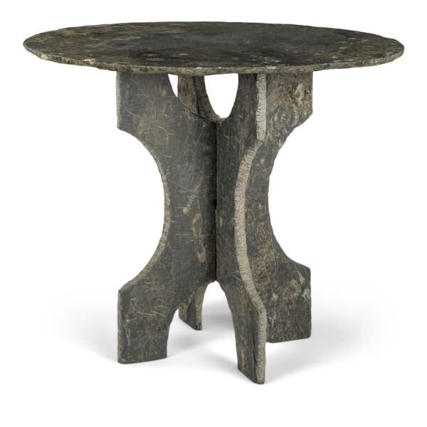 Round Vintage Slate Table