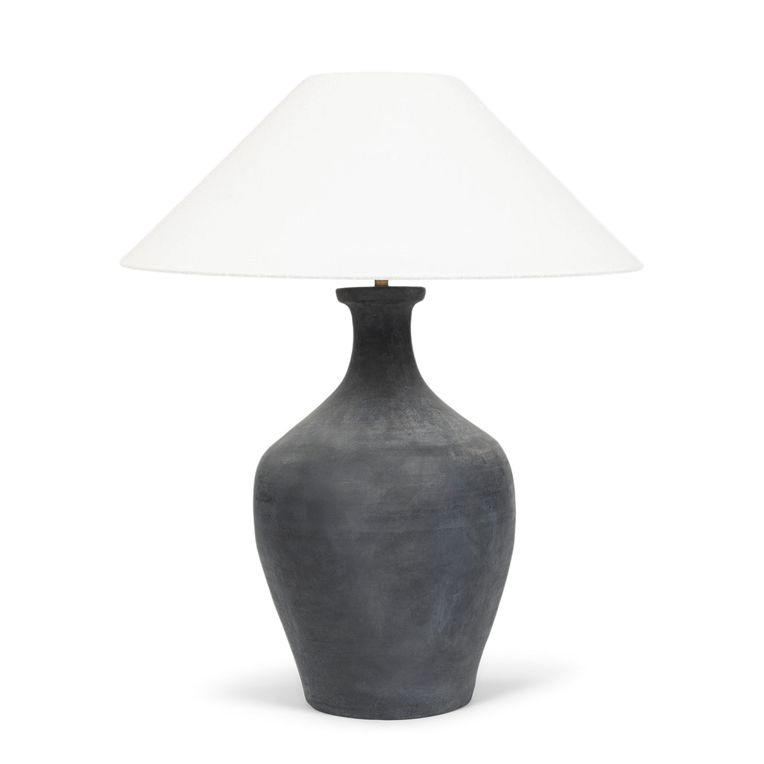 Matte Black Storage Jar Lamp